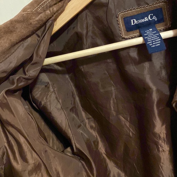 Vintage Brown Suede Leather Jacket - Picture 4 of 7